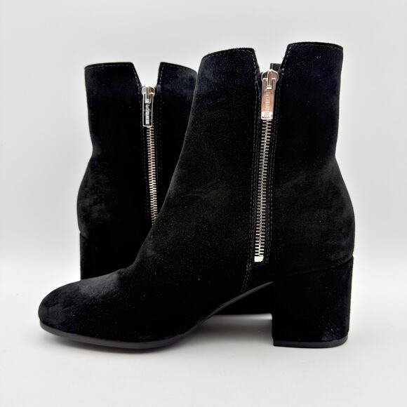 La Canadienne Womens James Ankle Booties US 5.5 M Black Suede Waterproof NWOB - Picture 8 of 13
